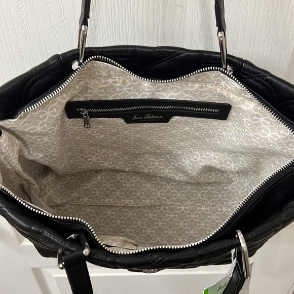 NWT Sam Edelman Black Viviana Monogram Quilt Tote BRAND NEW - Picture 11 of 14
